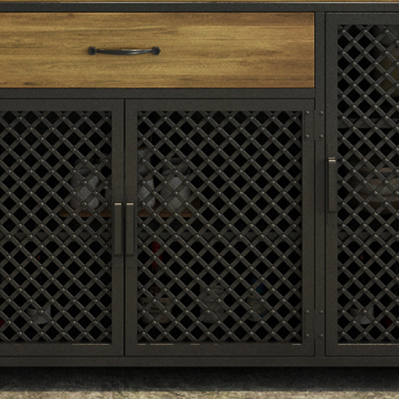 Sideboard in metallo in metallo in stile stile contemporaneo con porta per la cucina