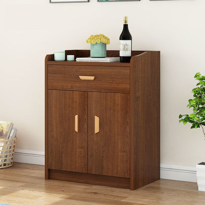 Sideboard in legno ingegnerizzato contemporaneo con porte e cassetti per sala da pranzo
