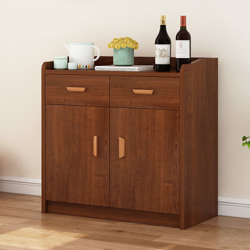 Sideboard in legno ingegnerizzato contemporaneo con porte e cassetti per sala da pranzo