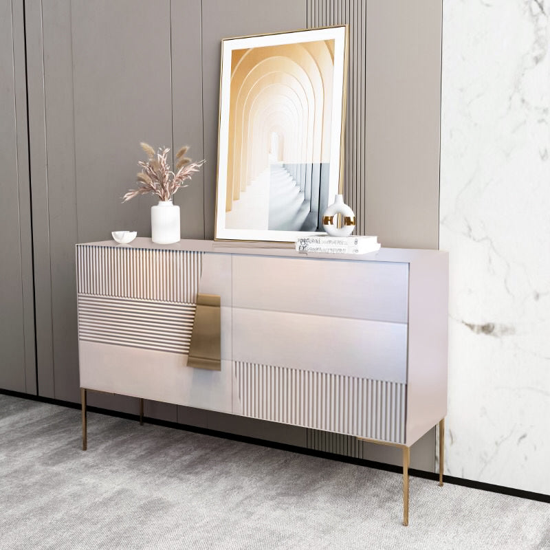 Contemporary Side Board Wood Sideboard with Drawers for Dining Room Off-White Clearhalo 'buffet_sideboard' 'Buffets & Sideboards' 'furn' 'furn_buffet_sideboard' 'Furniture' 'Kitchen & Dining Furniture' 5530751
