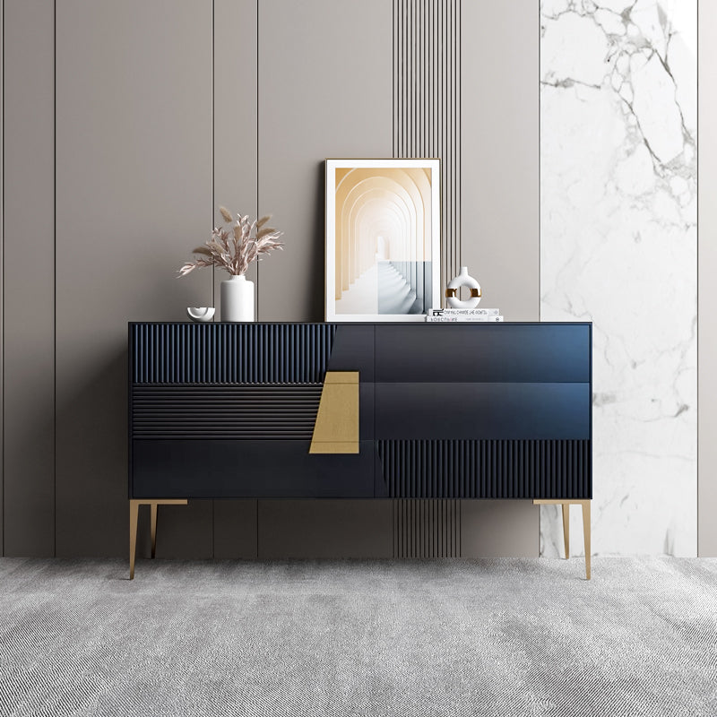Contemporary Side Board Wood Sideboard with Drawers for Dining Room 63"L x 16"W x 35"H Clearhalo 'buffet_sideboard' 'Buffets & Sideboards' 'furn' 'furn_buffet_sideboard' 'Furniture' 'Kitchen & Dining Furniture' 5530758