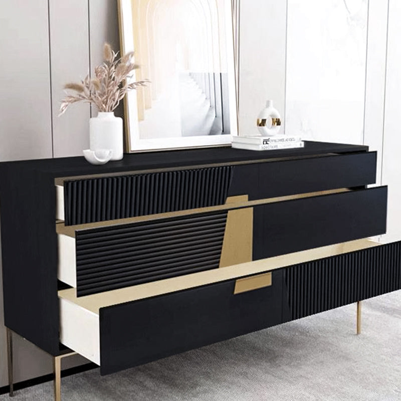 Contemporary Side Board Wood Sideboard with Drawers for Dining Room Clearhalo 'buffet_sideboard' 'Buffets & Sideboards' 'furn' 'furn_buffet_sideboard' 'Furniture' 'Kitchen & Dining Furniture' 5530761