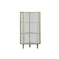 Modern Style Side Board Metal Sideboard with Glass Door for Kitchen