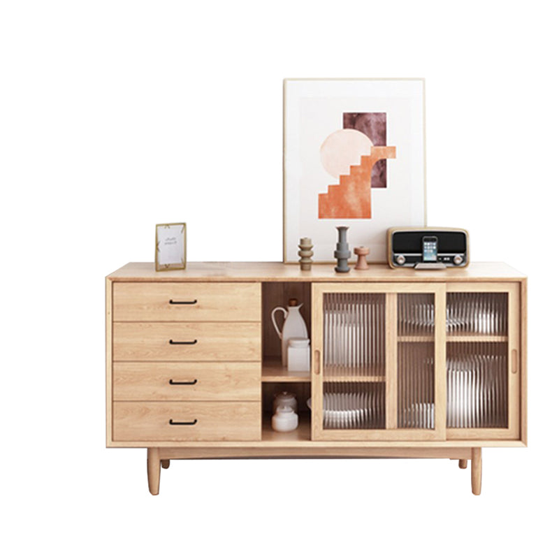 Scheda laterale contemporanea Sideboard in legno massiccio per sala da pranzo