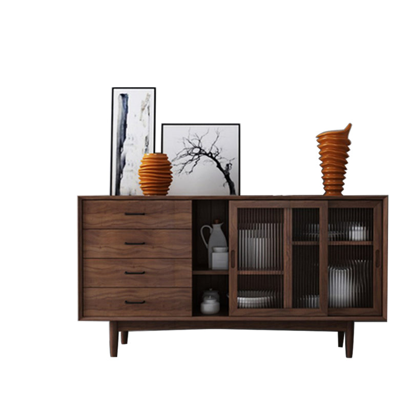 Scheda laterale contemporanea Sideboard in legno massiccio per sala da pranzo
