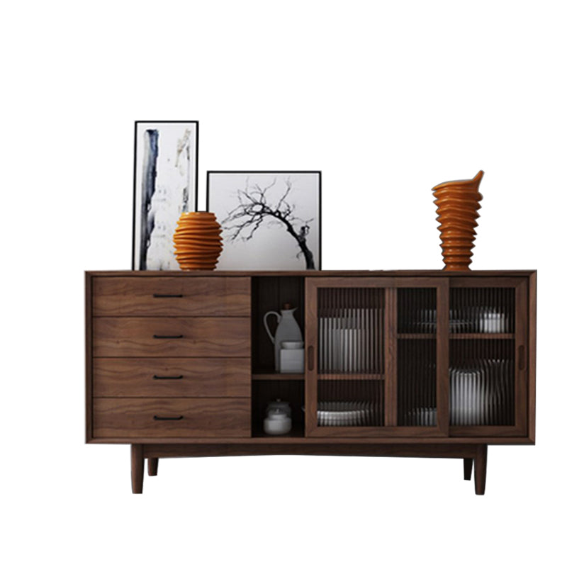 Scheda laterale contemporanea Sideboard in legno massiccio per sala da pranzo