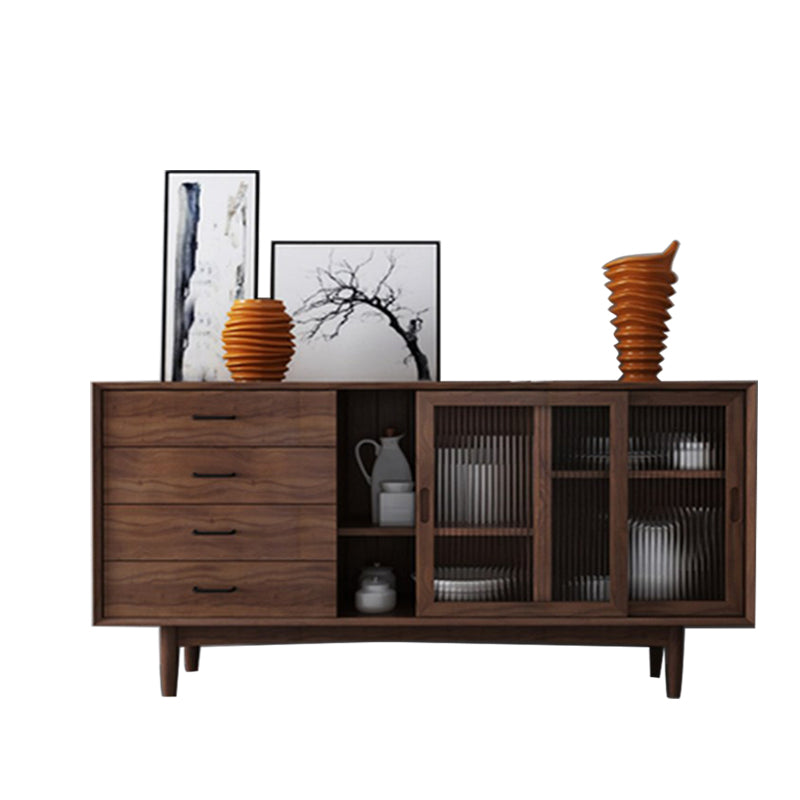 Scheda laterale contemporanea Sideboard in legno massiccio per sala da pranzo
