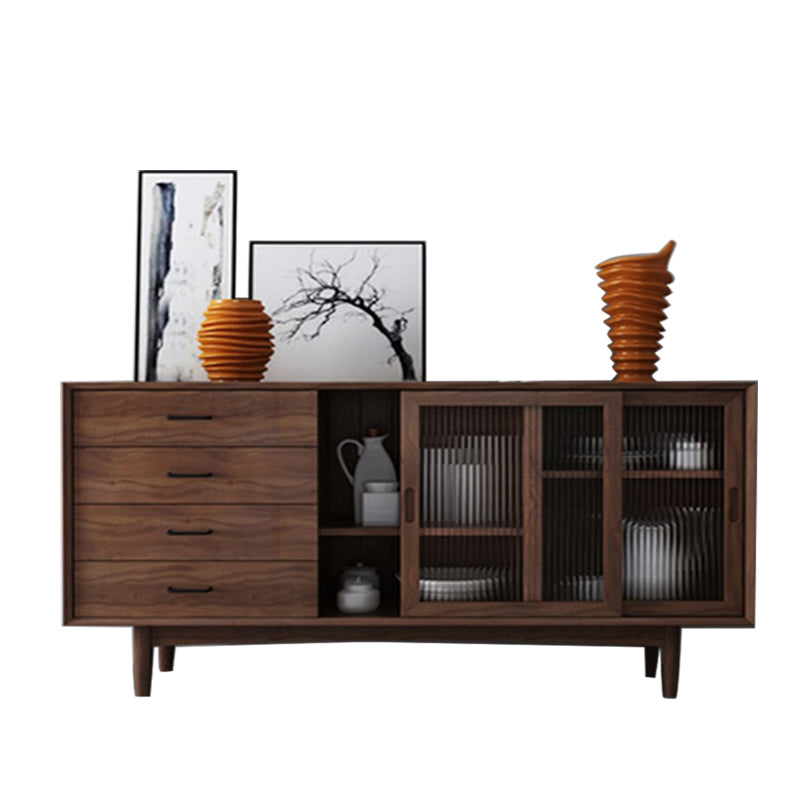 Scheda laterale contemporanea Sideboard in legno massiccio per sala da pranzo