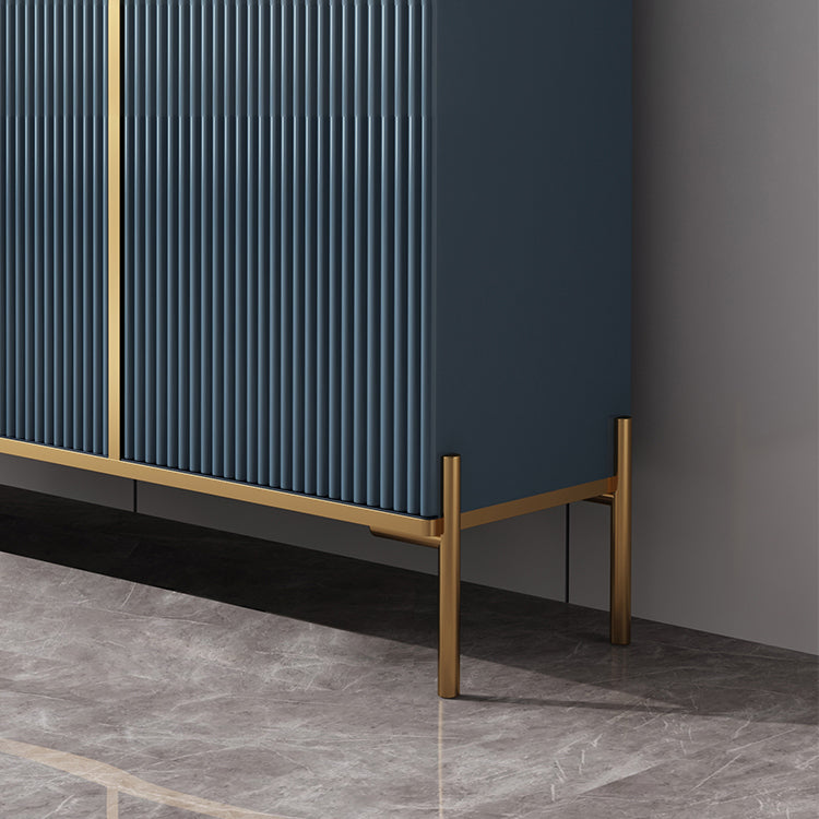 グラムスタイルのビュッフェサイドボード焼結ストーントップサーバードアとダイニングルーム用の引き出し付き