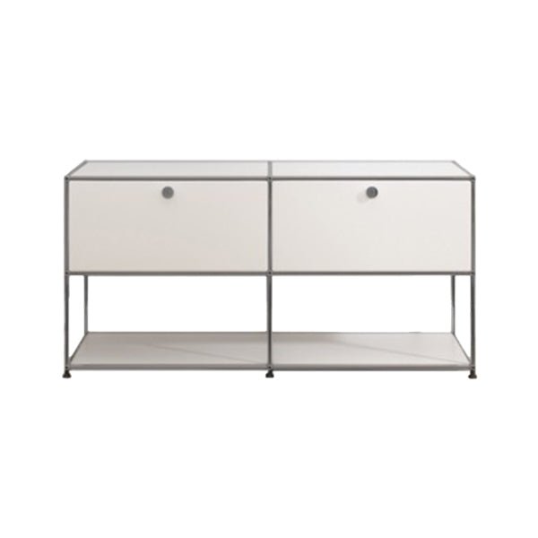 Sidebordo in acciaio inossidabile in stile moderno Sideboard bianca per soggiorno