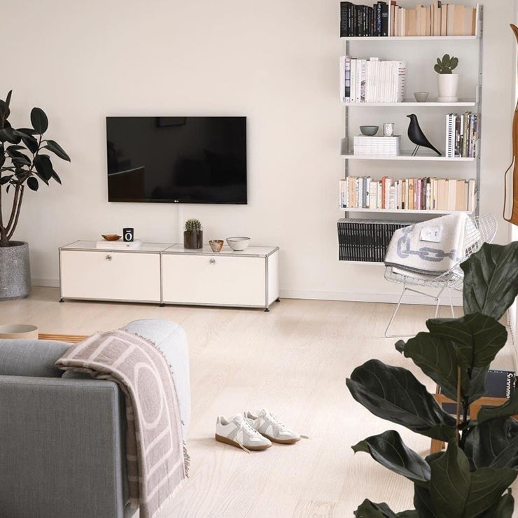 Sidebordo in acciaio inossidabile in stile moderno Sideboard bianca per soggiorno