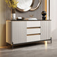Porte e 3 cassette credenza in pietra in pietra glam sideboard per cucina