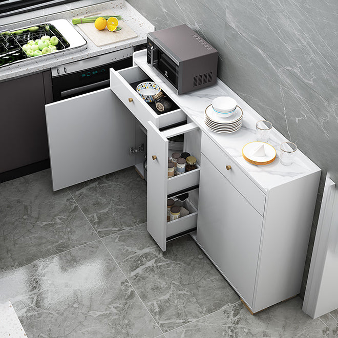 Soggiorno moderno server del server buffet e server per pranzo in legno con cassetti e archiviazione