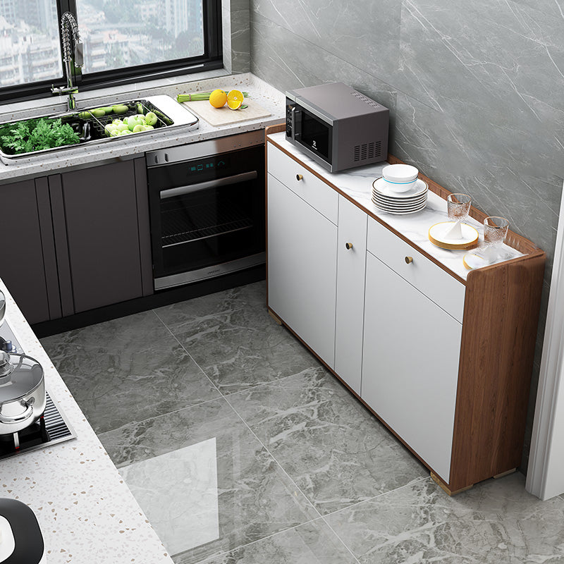 Soggiorno moderno server del server buffet e server per pranzo in legno con cassetti e archiviazione