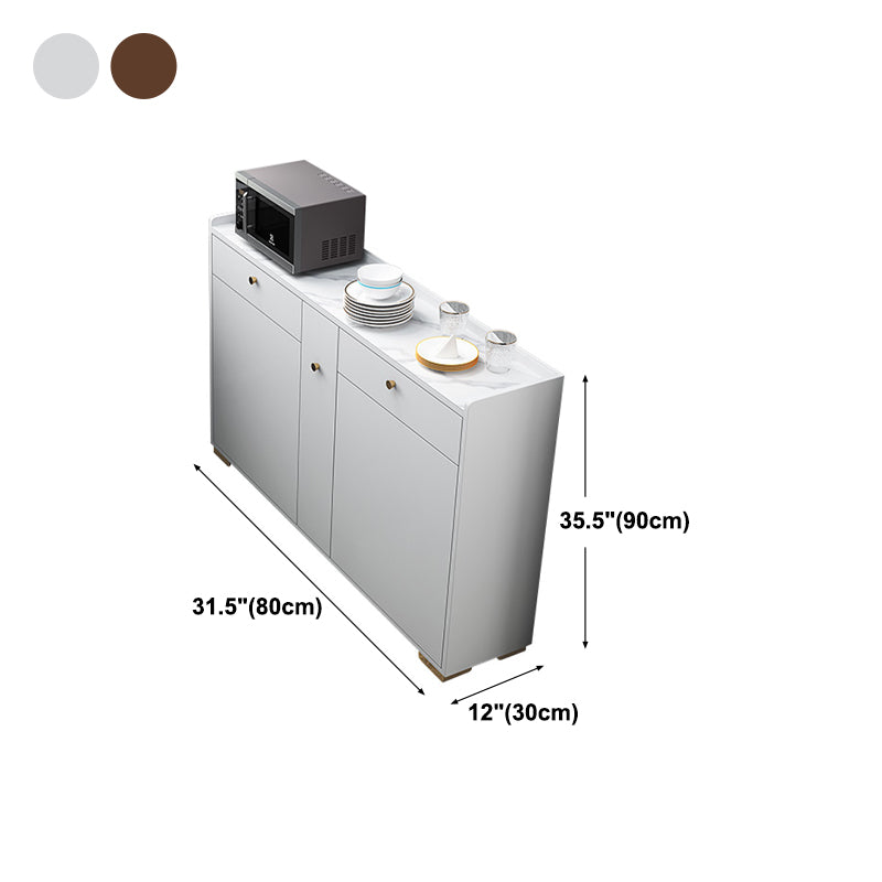 Soggiorno moderno server del server buffet e server per pranzo in legno con cassetti e archiviazione