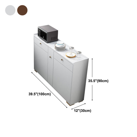 Soggiorno moderno server del server buffet e server per pranzo in legno con cassetti e archiviazione
