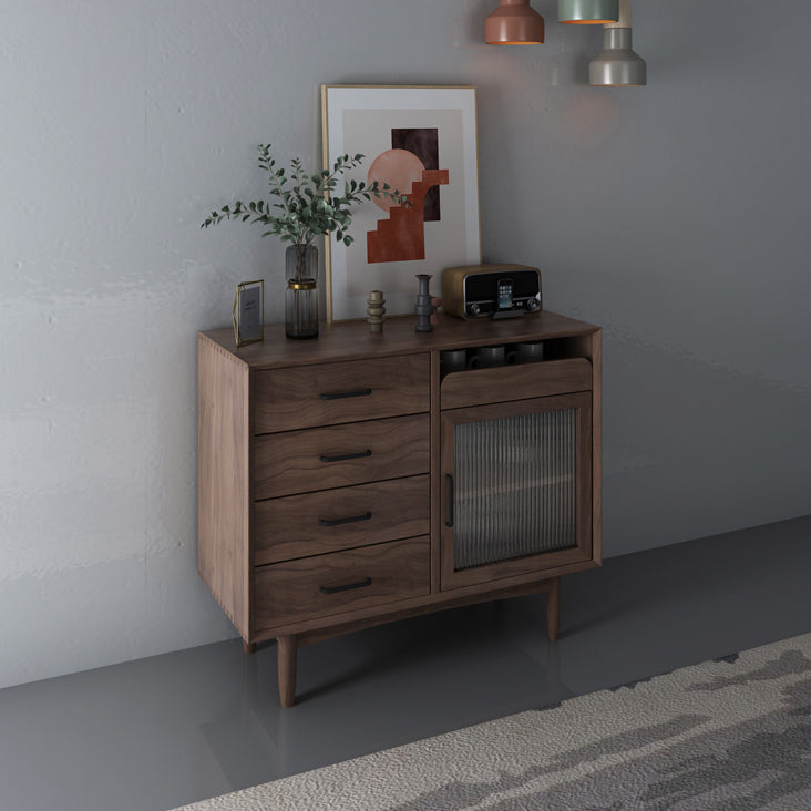 Porta e cassetto Sideboard Wood Simple Style Armadio per sala da pranzo