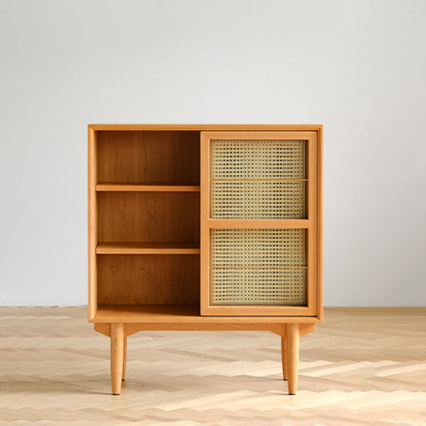 Server da pranzo moderno per scaffalature regolabili in legno in legno per soggiorno