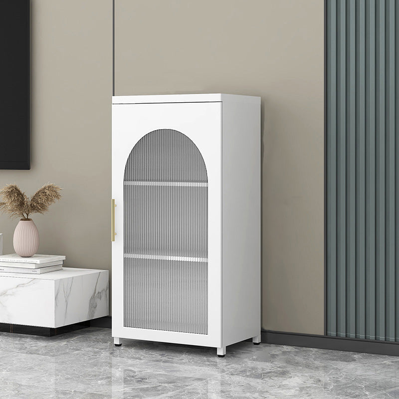 Sideboard di metallo moderna della scheda laterale con porta di vetro per cucina