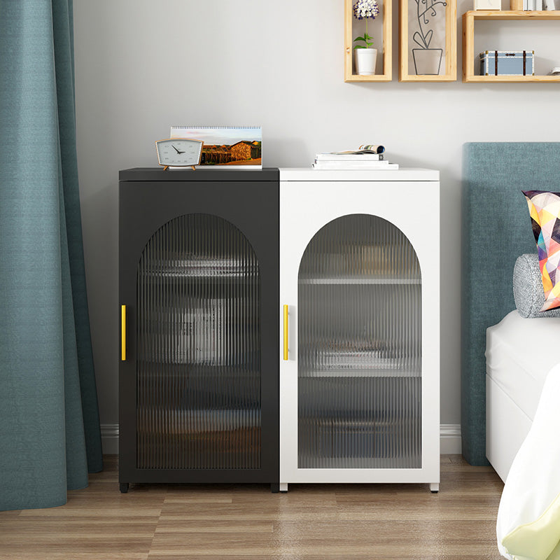 Sideboard di metallo moderna della scheda laterale con porta di vetro per cucina