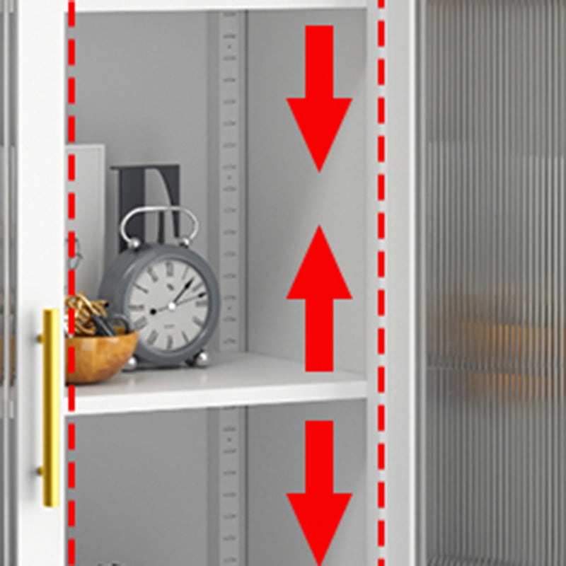 Sideboard di metallo moderna della scheda laterale con porta di vetro per cucina