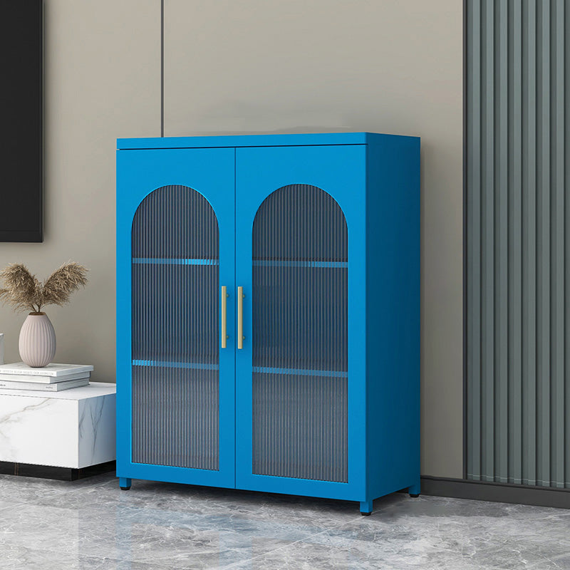 Sideboard di metallo moderna della scheda laterale con porta di vetro per cucina