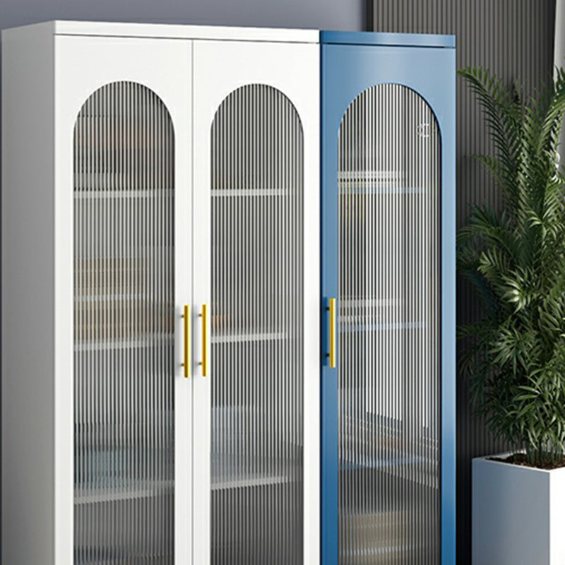 Sideboard di metallo moderna della scheda laterale con porta di vetro per cucina