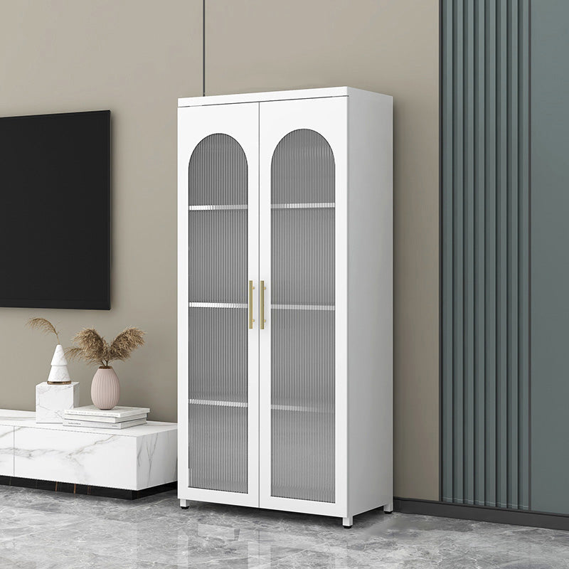 Sideboard di metallo moderna della scheda laterale con porta di vetro per cucina