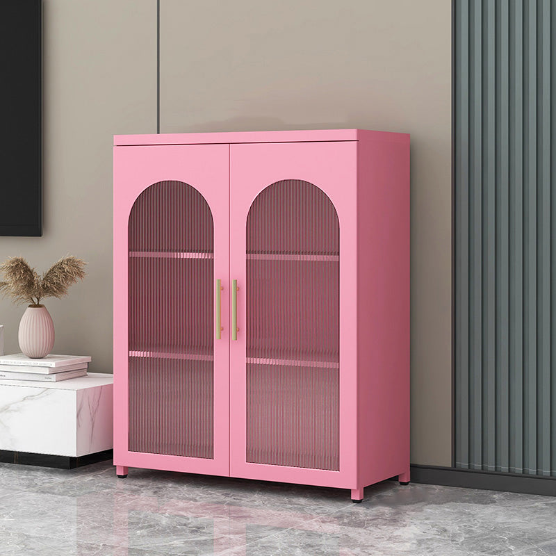 Sideboard di metallo moderna della scheda laterale con porta di vetro per cucina