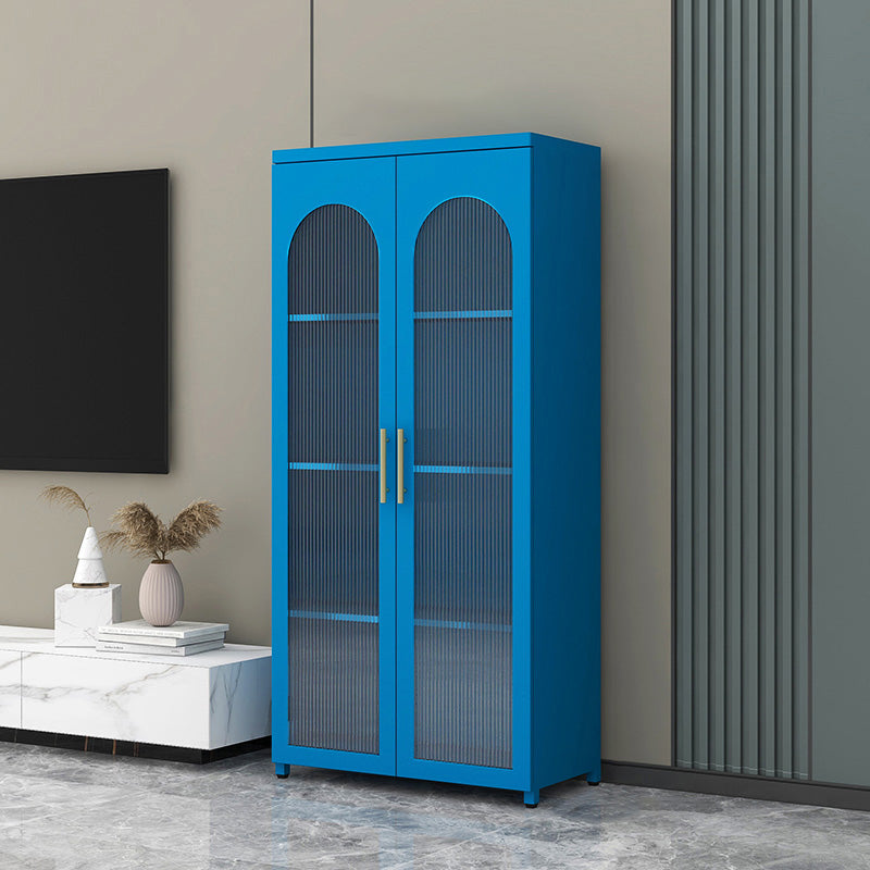 Sideboard di metallo moderna della scheda laterale con porta di vetro per cucina