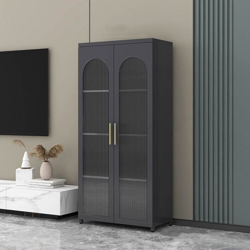 Sideboard di metallo moderna della scheda laterale con porta di vetro per cucina