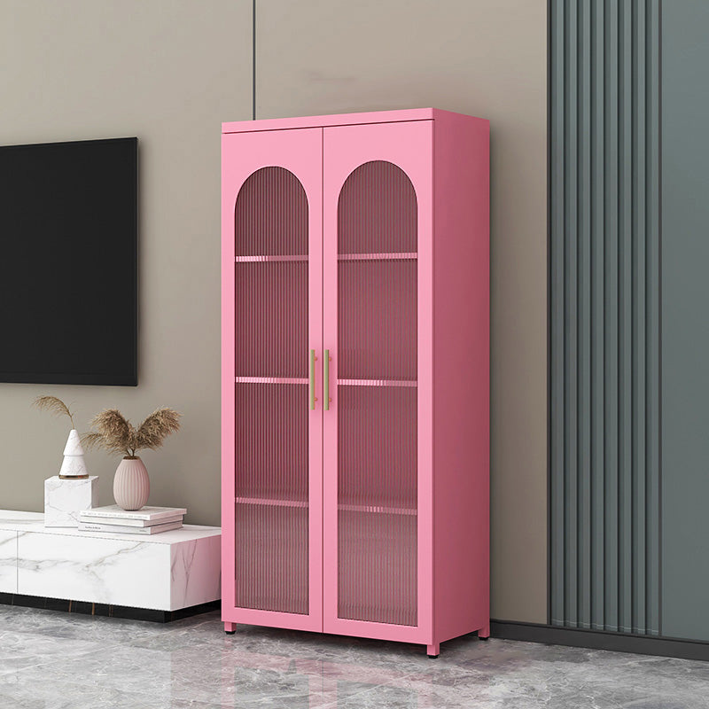 Sideboard di metallo moderna della scheda laterale con porta di vetro per cucina