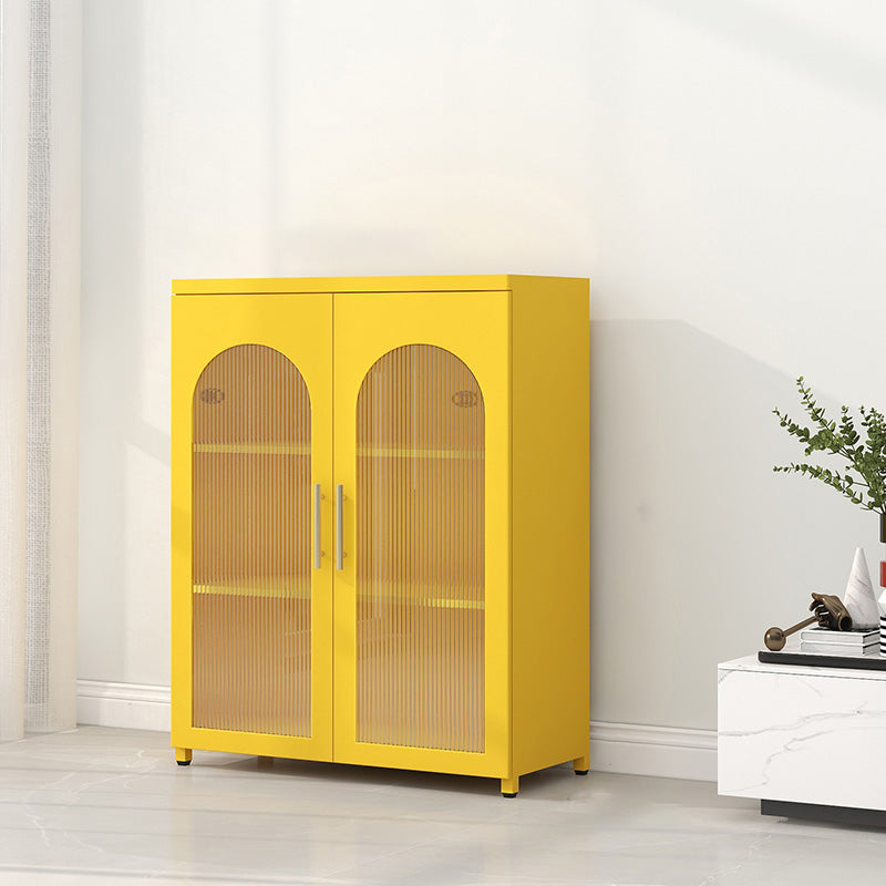 Sideboard di metallo moderna della scheda laterale con porta di vetro per cucina