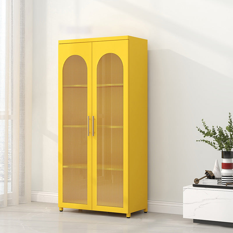 Sideboard di metallo moderna della scheda laterale con porta di vetro per cucina