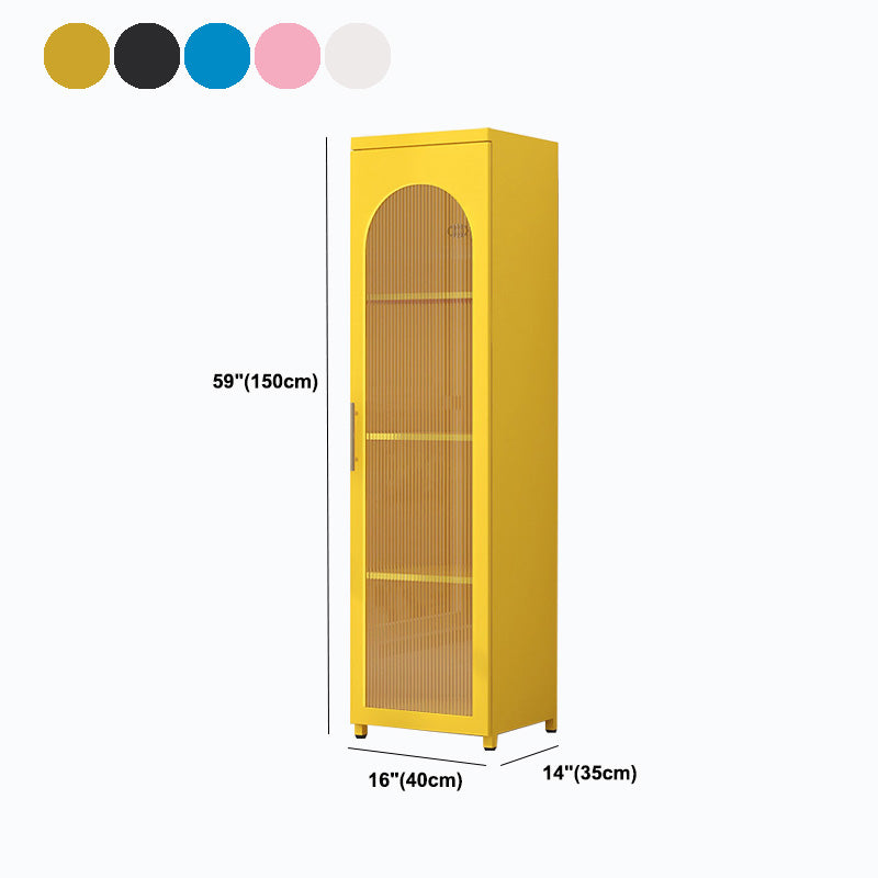 Sideboard di metallo moderna della scheda laterale con porta di vetro per cucina