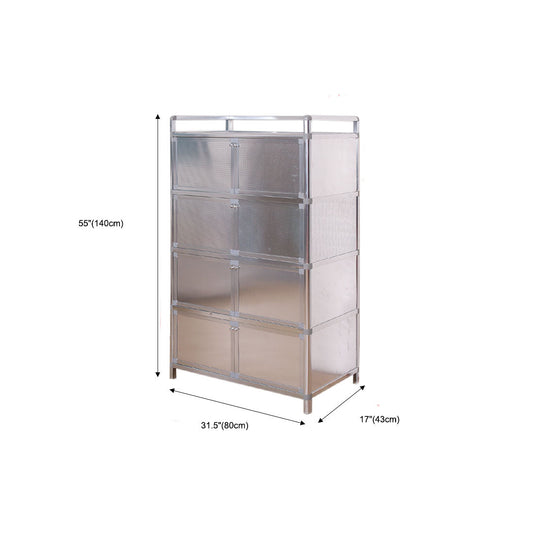 Sideboard di metallo della scheda laterale contemporanea con porta per la cucina