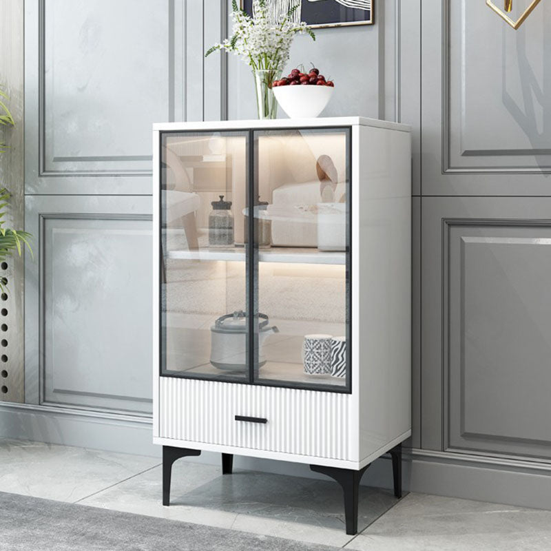 Panneau de la plate-forme du côté glamour Boucheron en bois avec porte et tiroir pour salle à manger