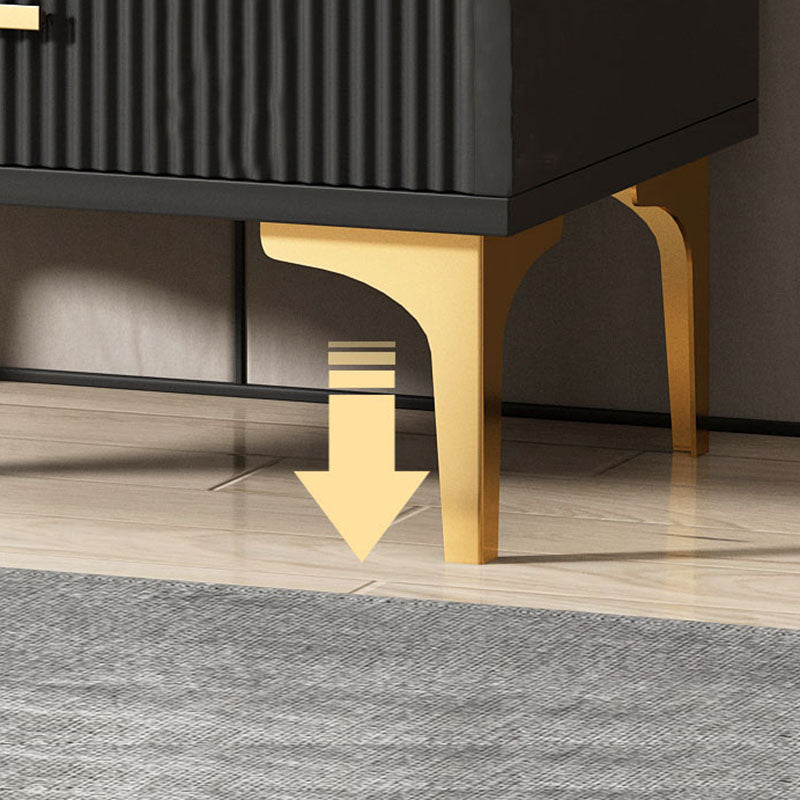 Panneau de la plate-forme du côté glamour Boucheron en bois avec porte et tiroir pour salle à manger