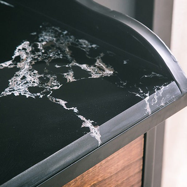 Contemporary Sideboard Black Metal with Drawers Cabinets for Home Clearhalo 'buffet_sideboard' 'Buffets & Sideboards' 'furn' 'furn_buffet_sideboard' 'Furniture' 'Kitchen & Dining Furniture' 5531197