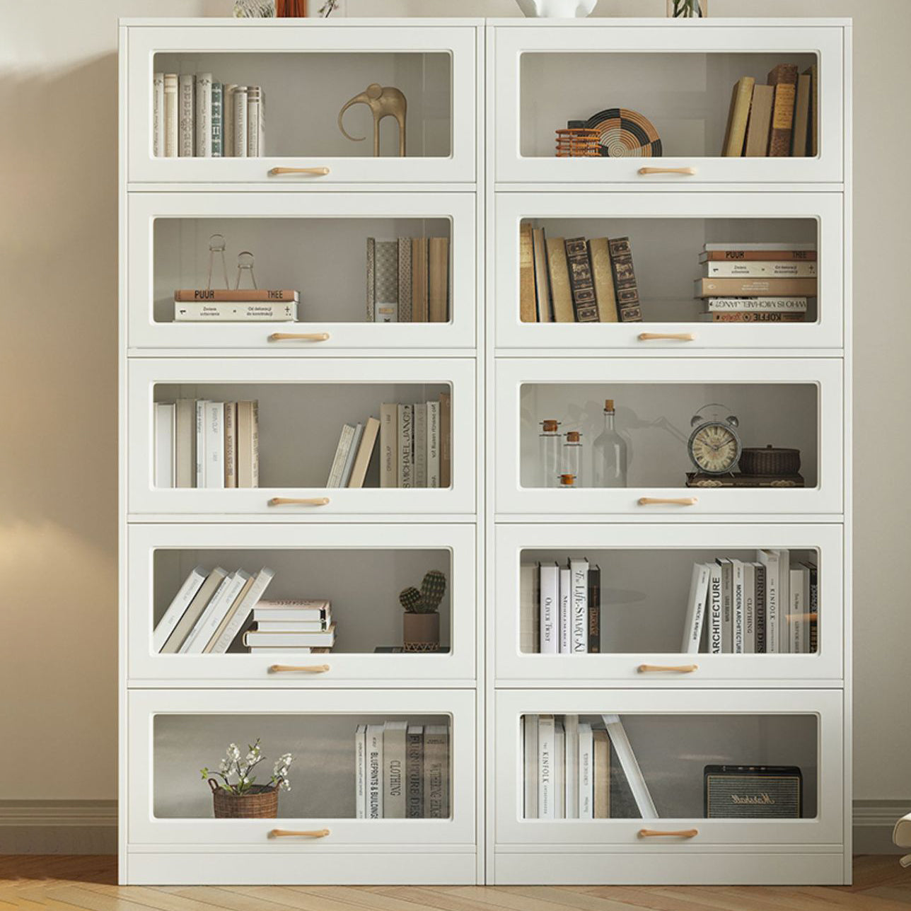 Abbine in vetro in legno ingegnerizzato contemporaneo