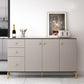 Soggiorno sideboard glam cabinet mobile sideboidale regolabile a scaffalatura con cassetti
