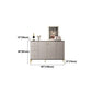Soggiorno sideboard glam cabinet mobile sideboidale regolabile a scaffalatura con cassetti