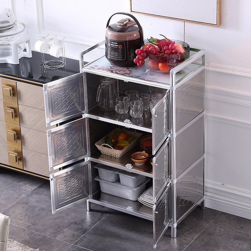 Massicco di sideboard per sala da pranzo in acciaio mobile moderno server buffet con archiviazione