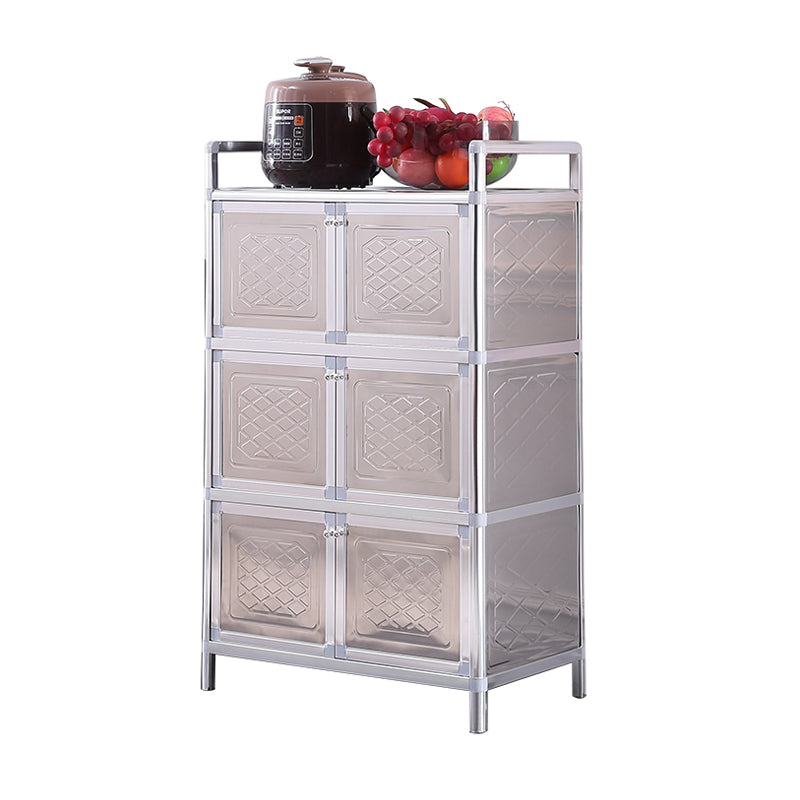 Massicco di sideboard per sala da pranzo in acciaio mobile moderno server buffet con archiviazione