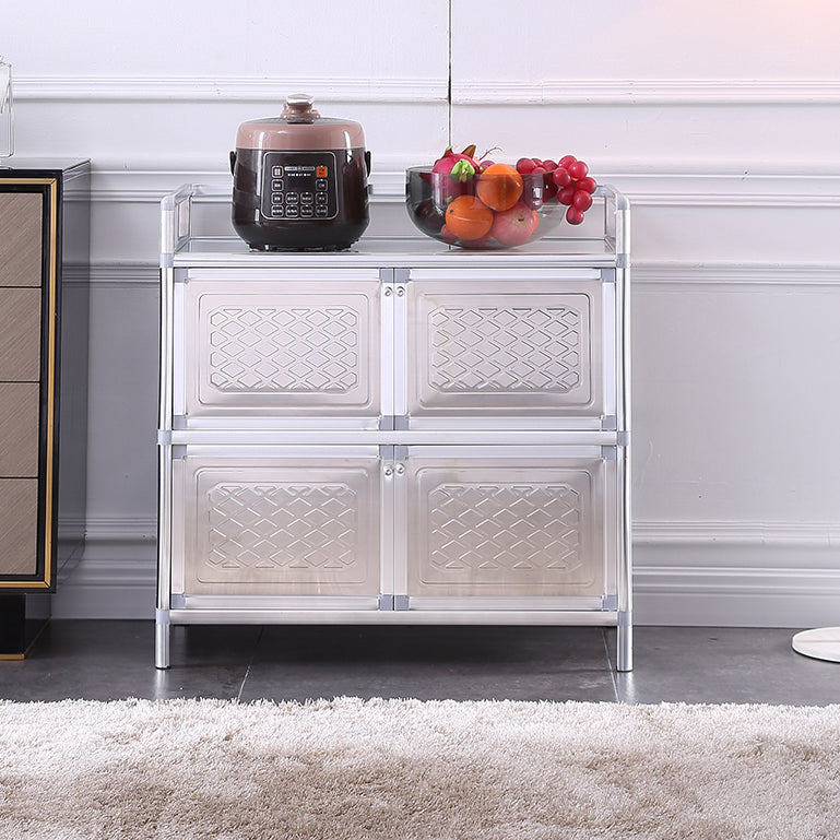 Massicco di sideboard per sala da pranzo in acciaio mobile moderno server buffet con archiviazione