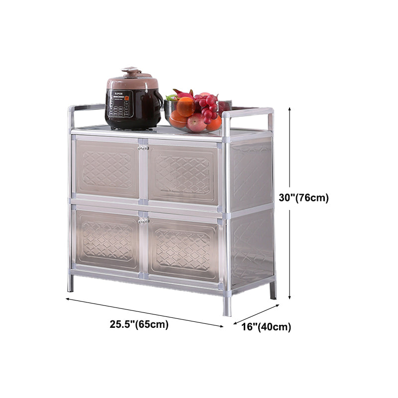 Massicco di sideboard per sala da pranzo in acciaio mobile moderno server buffet con archiviazione