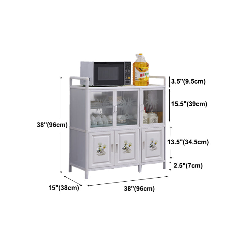 Porte Metal Sideboard moderno moderno server buffet con archiviazione per sala da pranzo