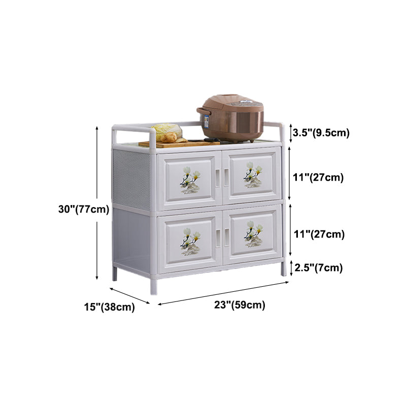 Porte Metal Sideboard moderno moderno server buffet con archiviazione per sala da pranzo