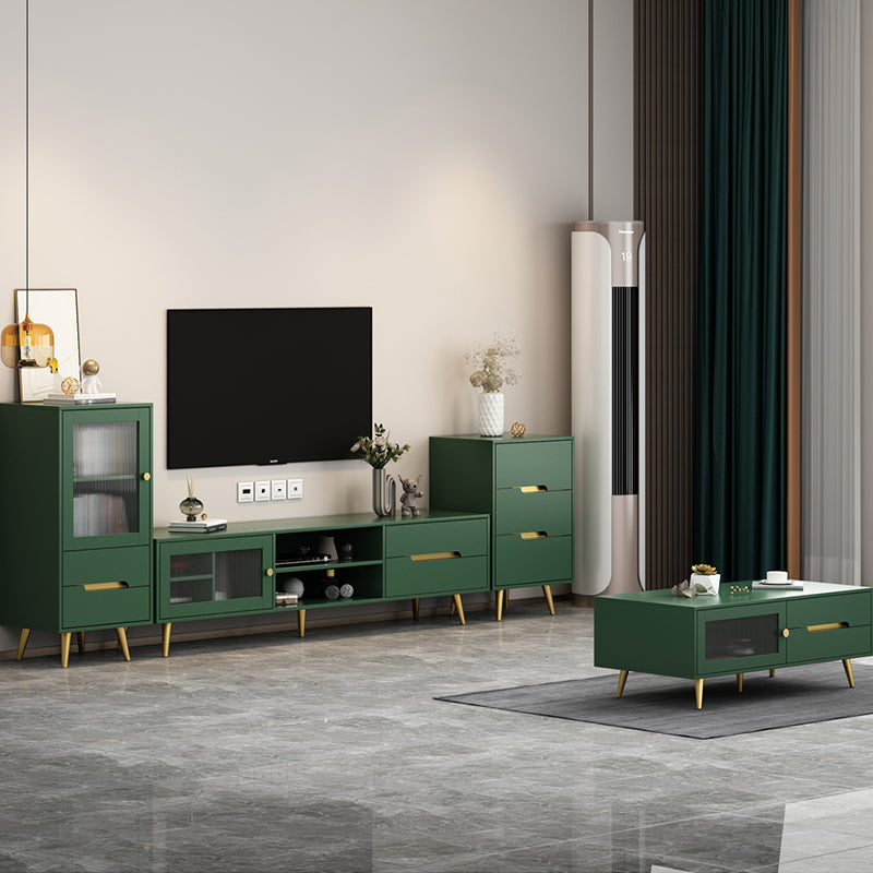 Sideboard in legno ingegnerizzato moderno con porte e cassetti per sala da pranzo