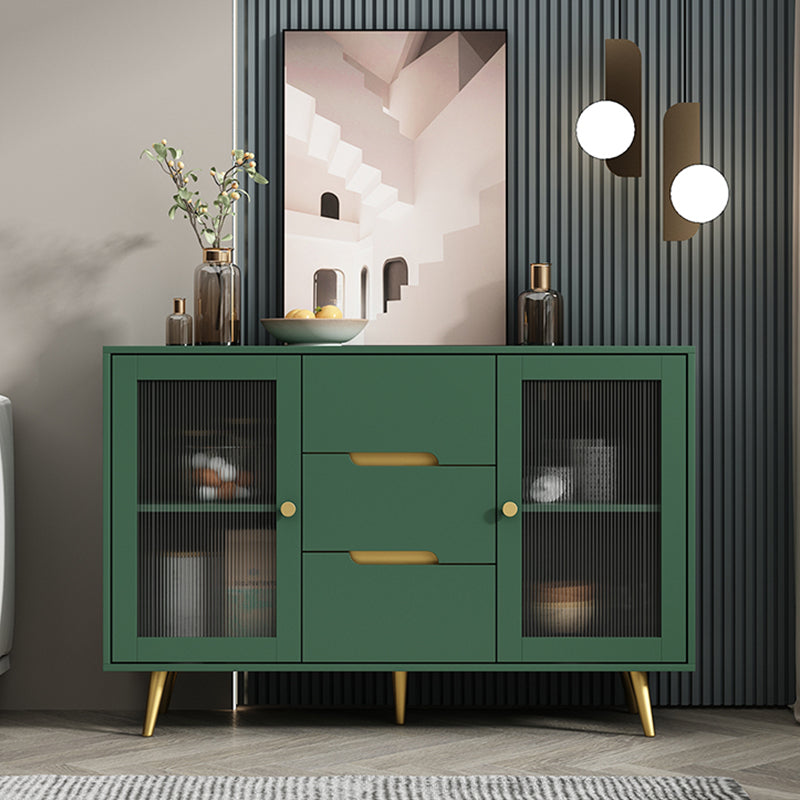 Sideboard in legno ingegnerizzato moderno con porte e cassetti per sala da pranzo